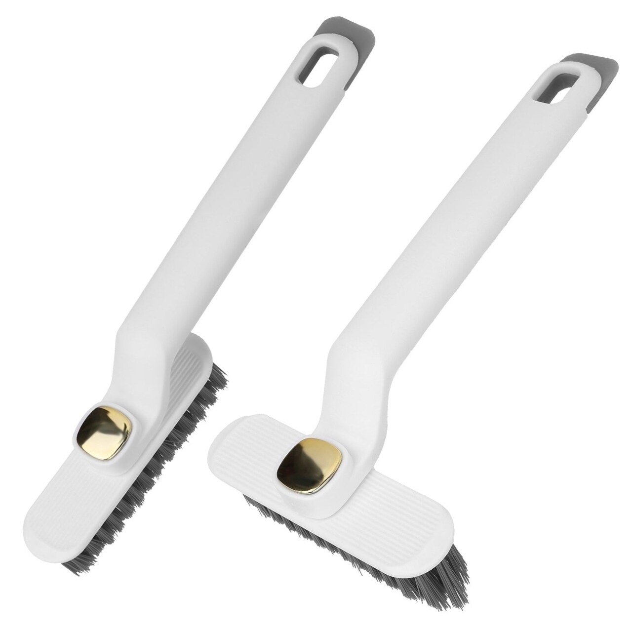 2 Pack Multi Function Rotating Crevice Cleaning Brush Stiff Bristle Brush Gap Cleaner With 2 In 1 Clip And Spade